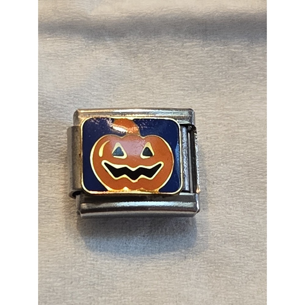 Italian Charm Halloween Pumpkin Charm
